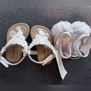 Baby girl white sandals